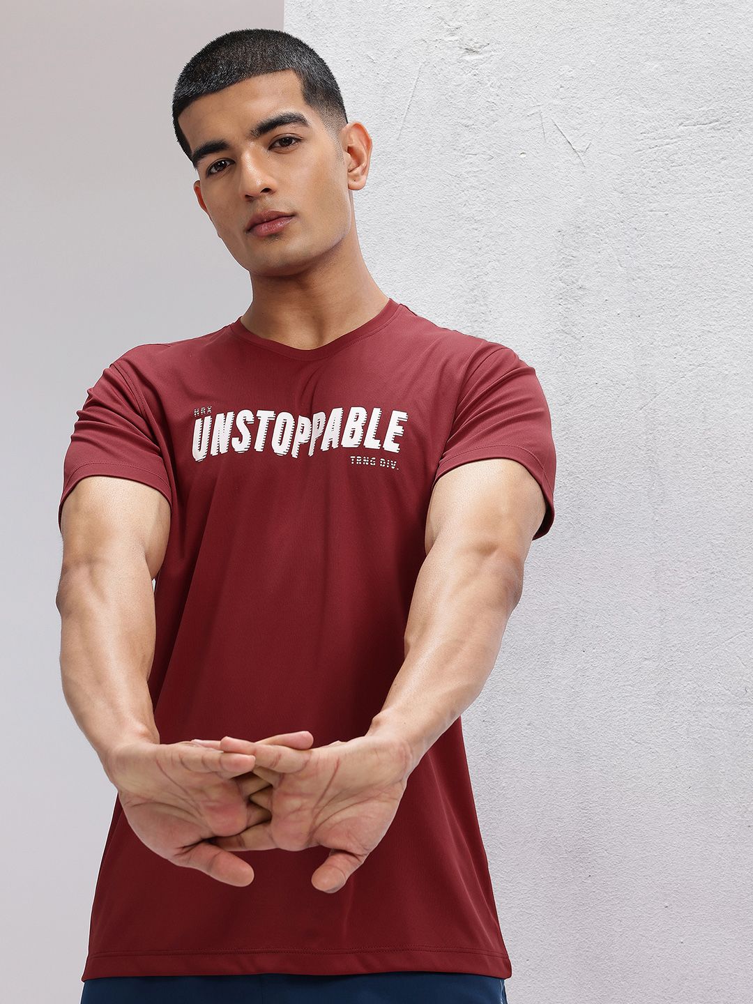 HRX by Hrithik Roshan Typography Print Regular Fit Training T-shirt