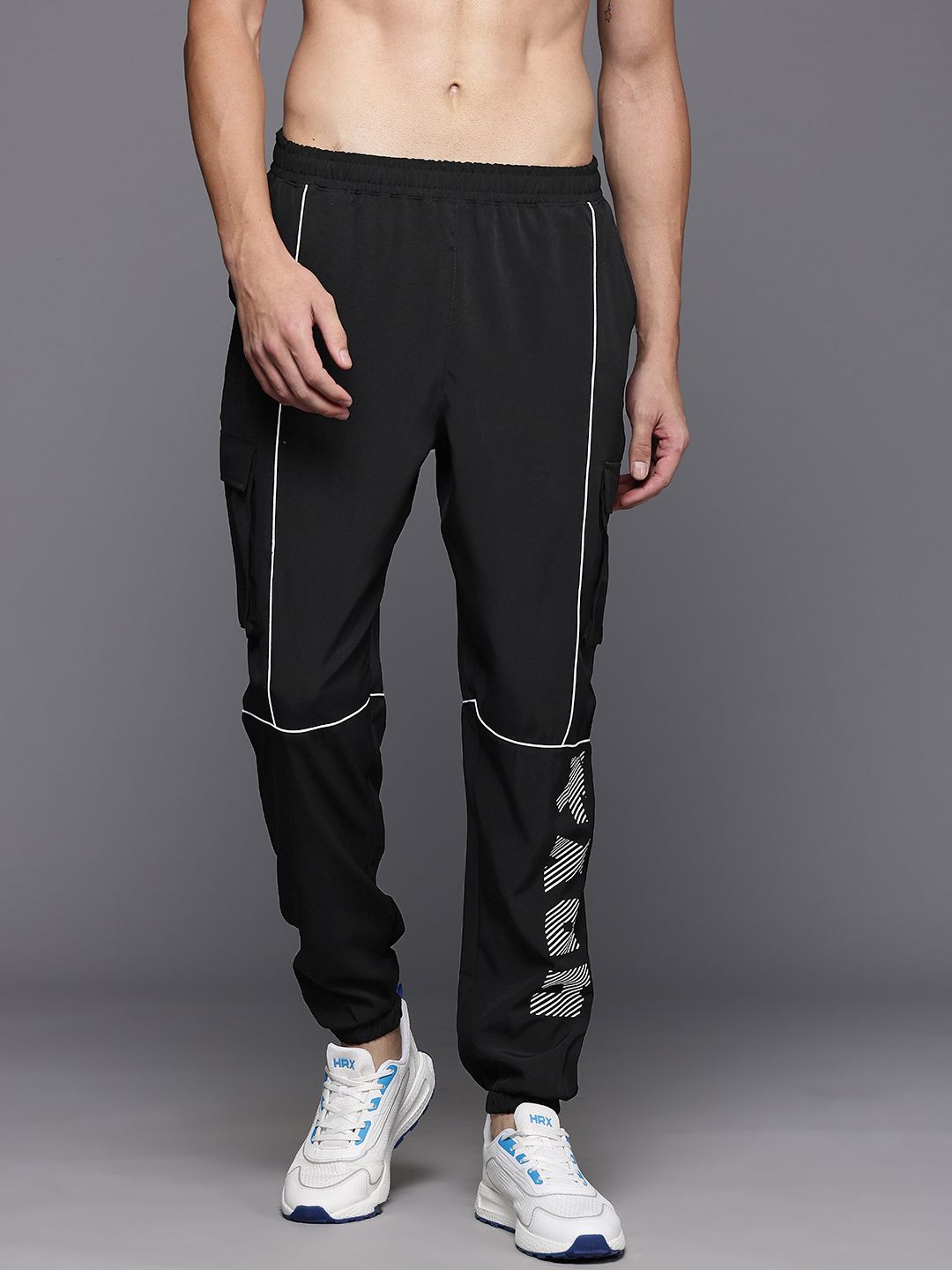 HRX by Hrithik Roshan Men Rapid-Dry Cargo Style Training Joggers