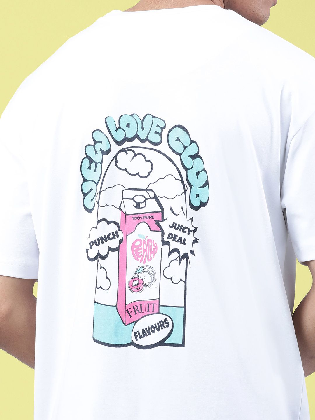 Bene Kleed Men Pure Cotton Graphic Oversized T-Shirt