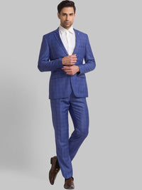 Raymond Men Checked Single Breasted Two Piece Formal Suit