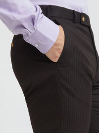 Park Avenue Men Striped Formal Trousers