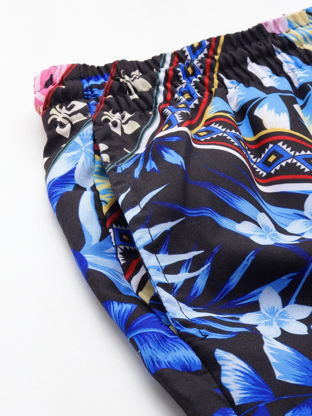 The Indian Garage Co Men Tropical Printed Short with Shirt