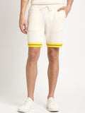 THE BEAR HOUSE Men Self Designed Regular Fit Pure Cotton Shorts