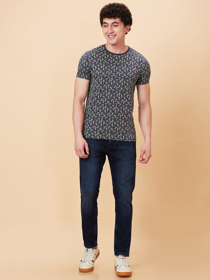 Being Human Conversational Printed Pure Cotton Round Neck Casual T-shirt