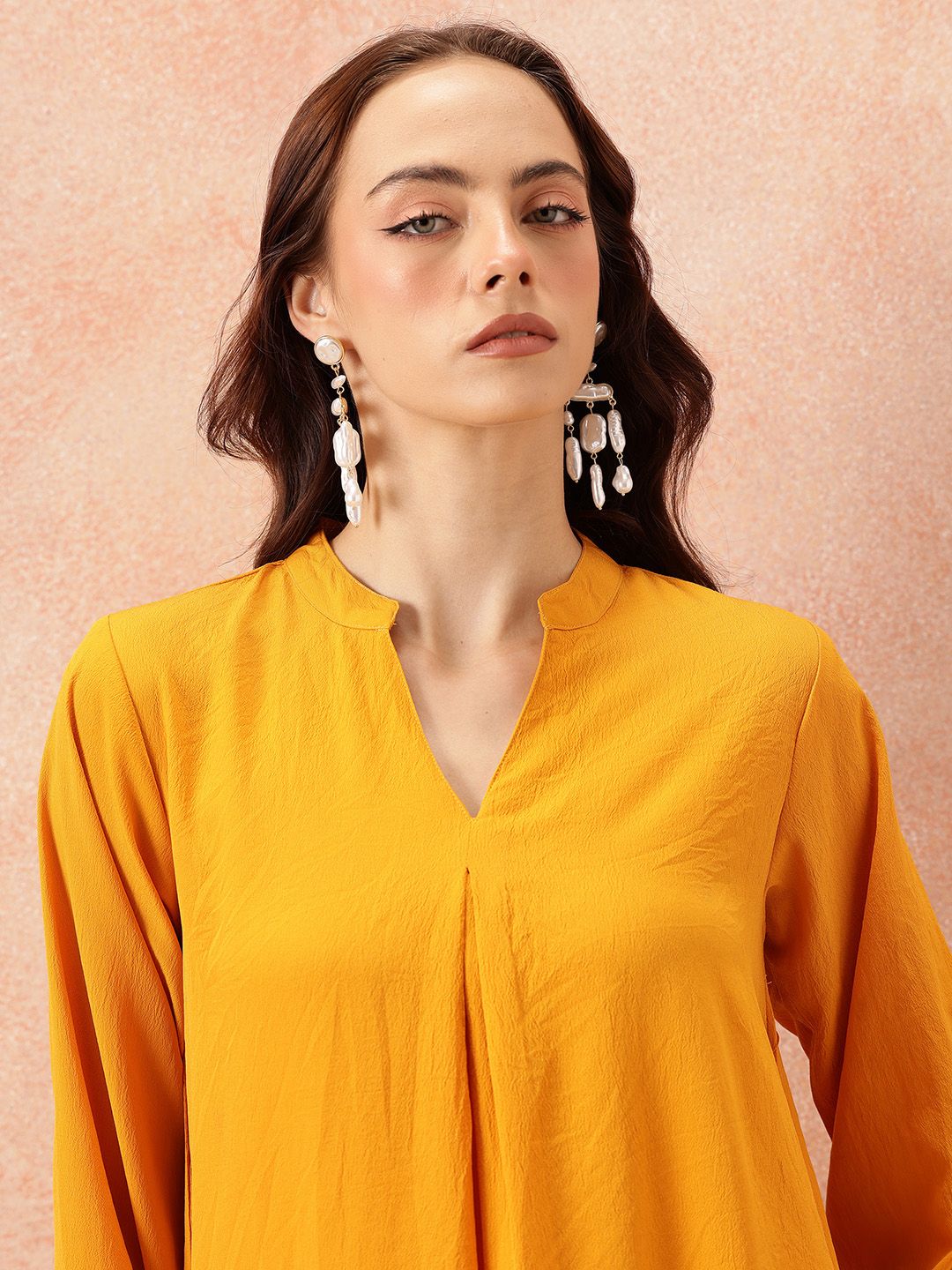 all about you Puff Sleeves Kurta & Trousers
