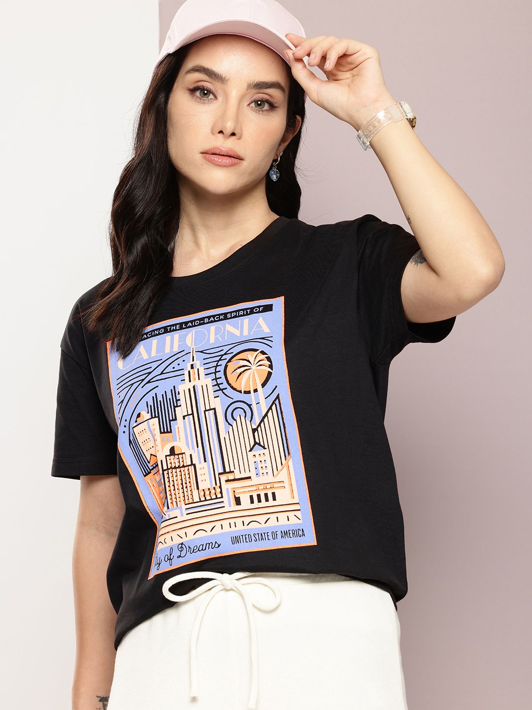 DILLINGER Printed Pure Cotton Boxy T-shirt