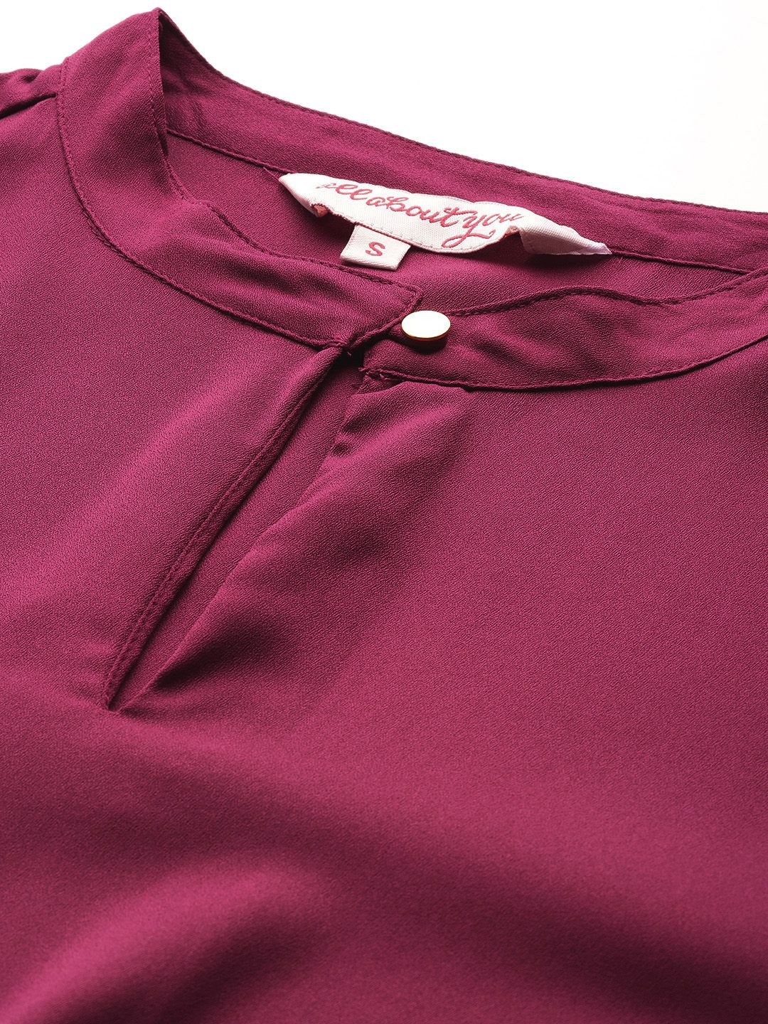 all about you Keyhole Neck Puff Sleeves Smocked Detail Fit & Flare Dress