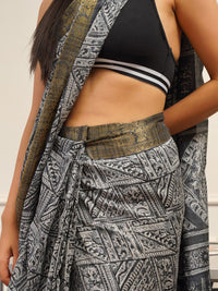 Tikhi Imli Polycotton Printed Ready to Wear Saree