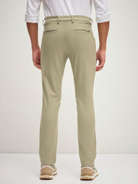 THE BEAR HOUSE Men Solid 4 Way Stretch Slim Fit Formal Trouser
