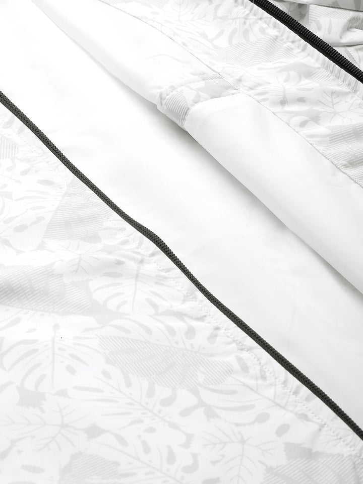 Monte Carlo Men Floral Print Hooded Tailored Jacket