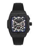 Sambungan Perancis Lelaki Skeleton Dial & Tali Analog Watch FCH3B
