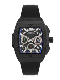 Sambungan Perancis Lelaki Skeleton Dial & Tali Analog Watch FCH3B