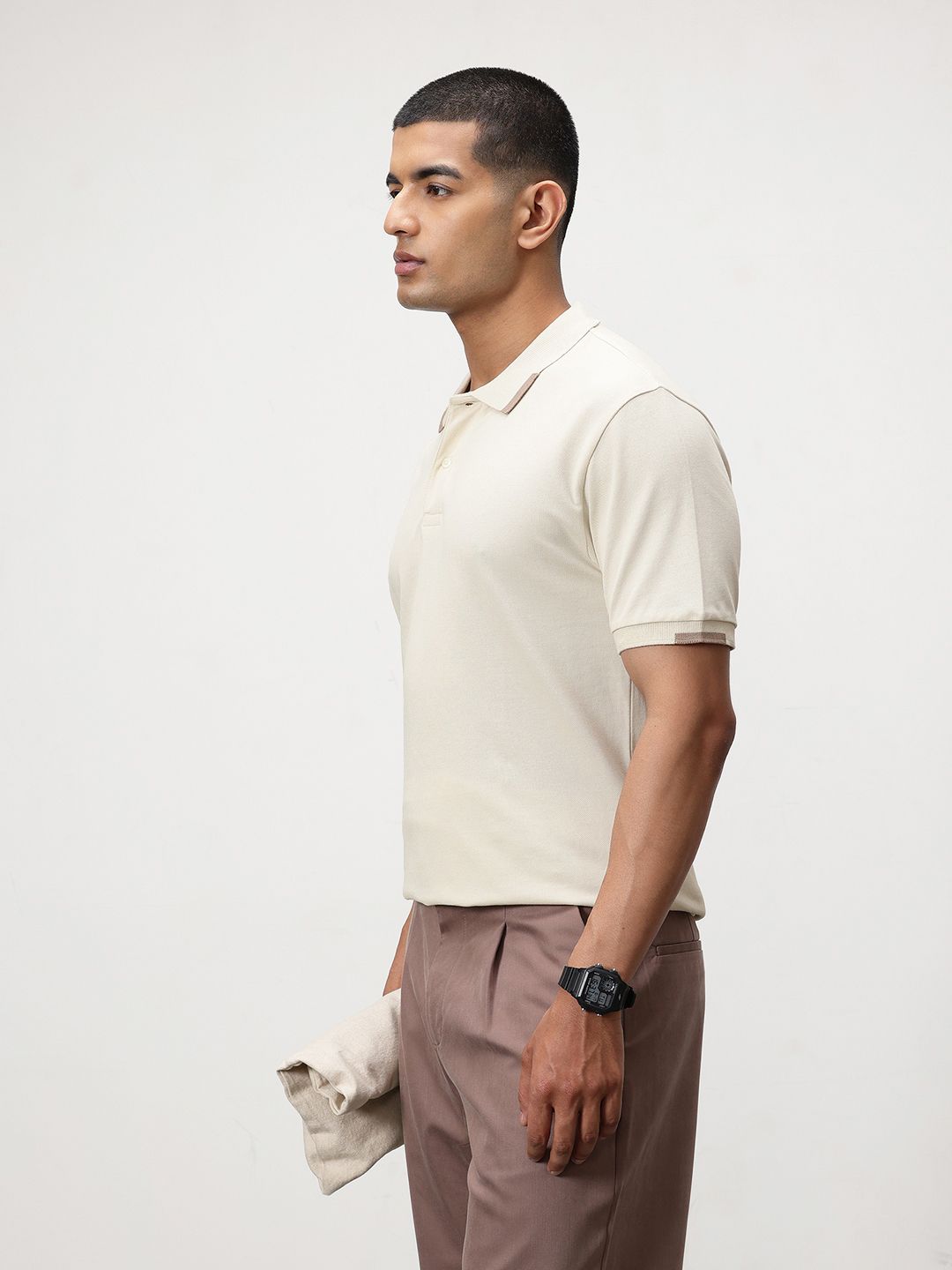 ether Polo Collar Organic Cotton T-shirt
