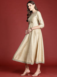 all about you Midi Fit & Flare Ethnic Dress with Dupatta