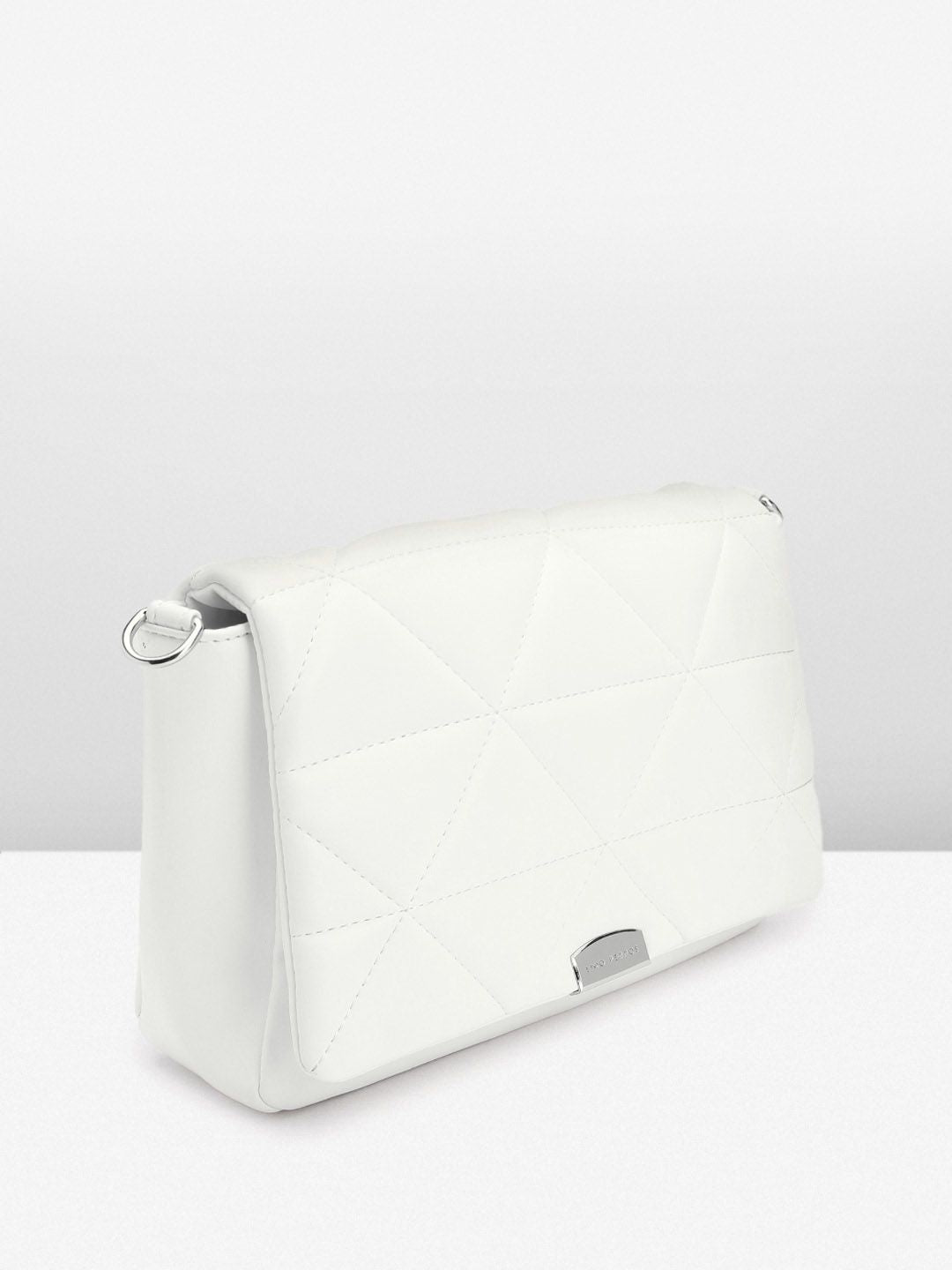 Lino Perros Structured Sling Bag with Quilted Detail
