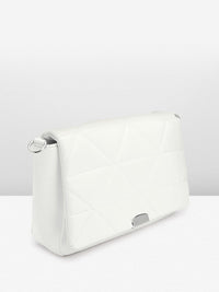 Lino Perros Structured Sling Bag with Quilted Detail