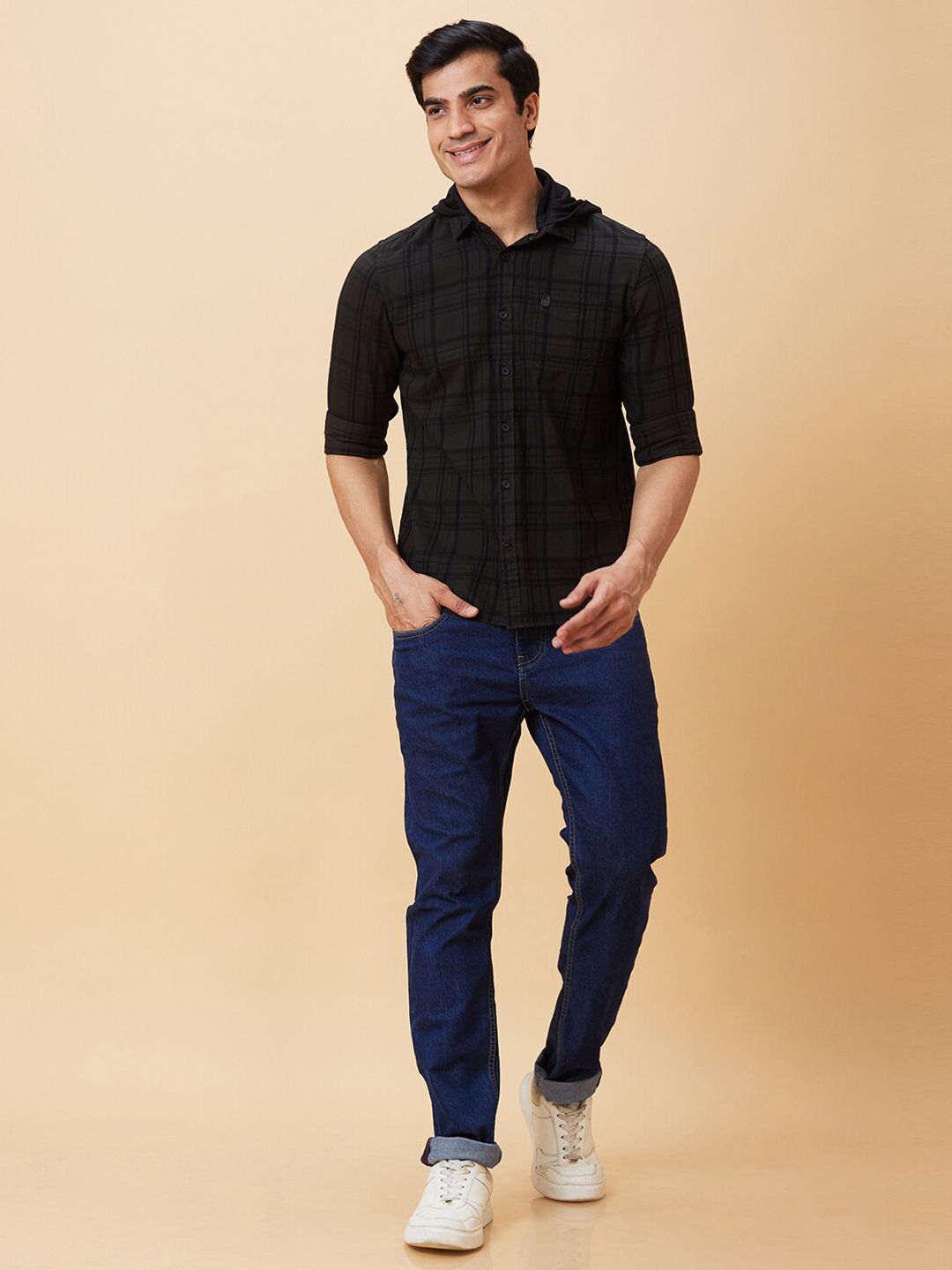 Being Human Slim Fit Tartan Checked Casual Shirt
