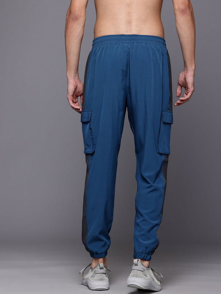 HRX by Hrithik Roshan Men Rapid-Dry Typography Print Training Joggers With Panel Detail