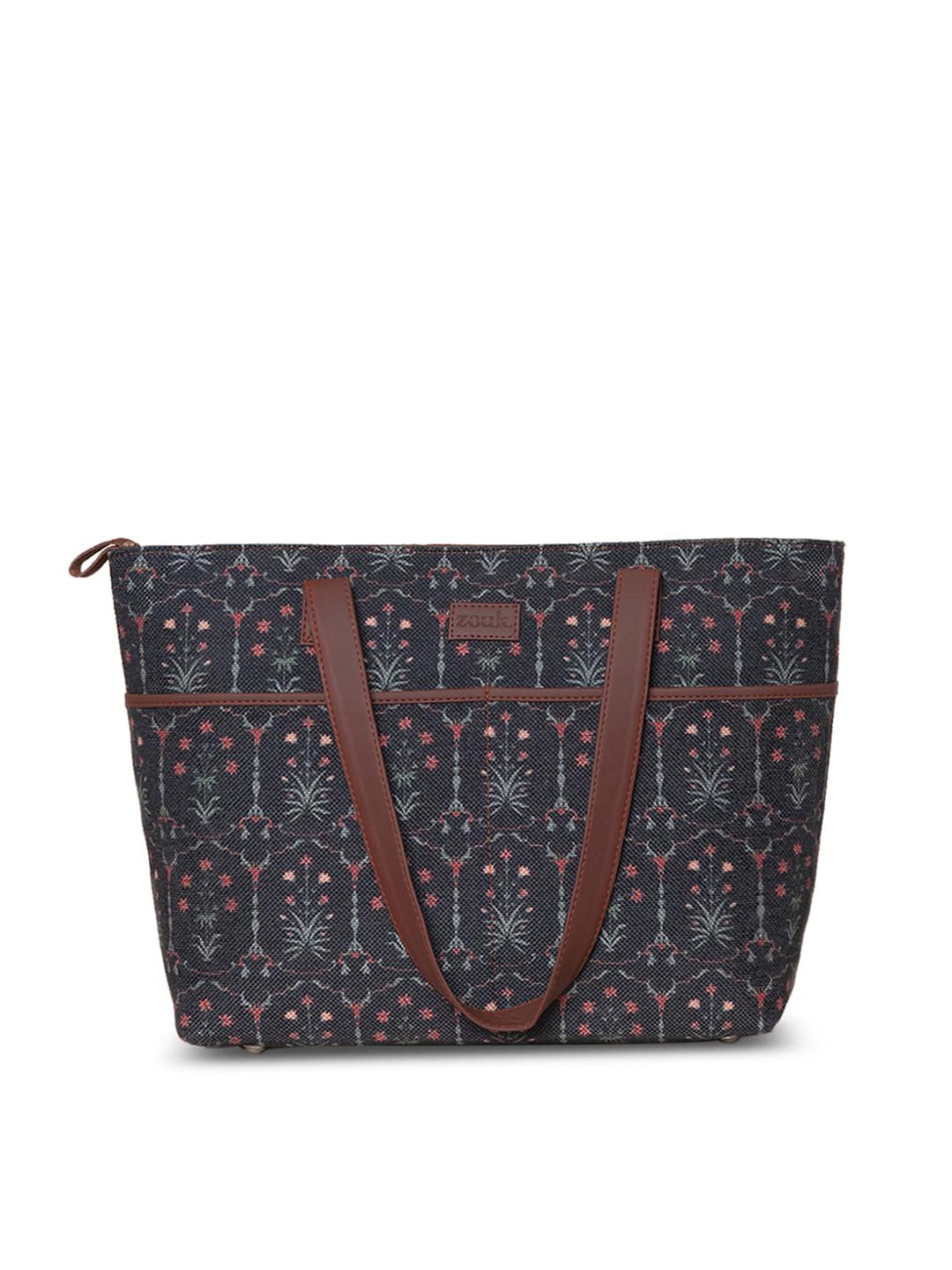 ZOUK Black Oversized Bucket Shoulder Bag