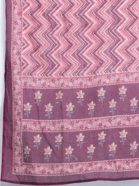 Indo Era Floral Printed  Gotta Patti Pure Cotton Kurta With Trousers & Dupatta