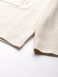 HRX By Hrithik Roshan Yoga Men Oatmeal Mel Organic Cotton Solid Shorts