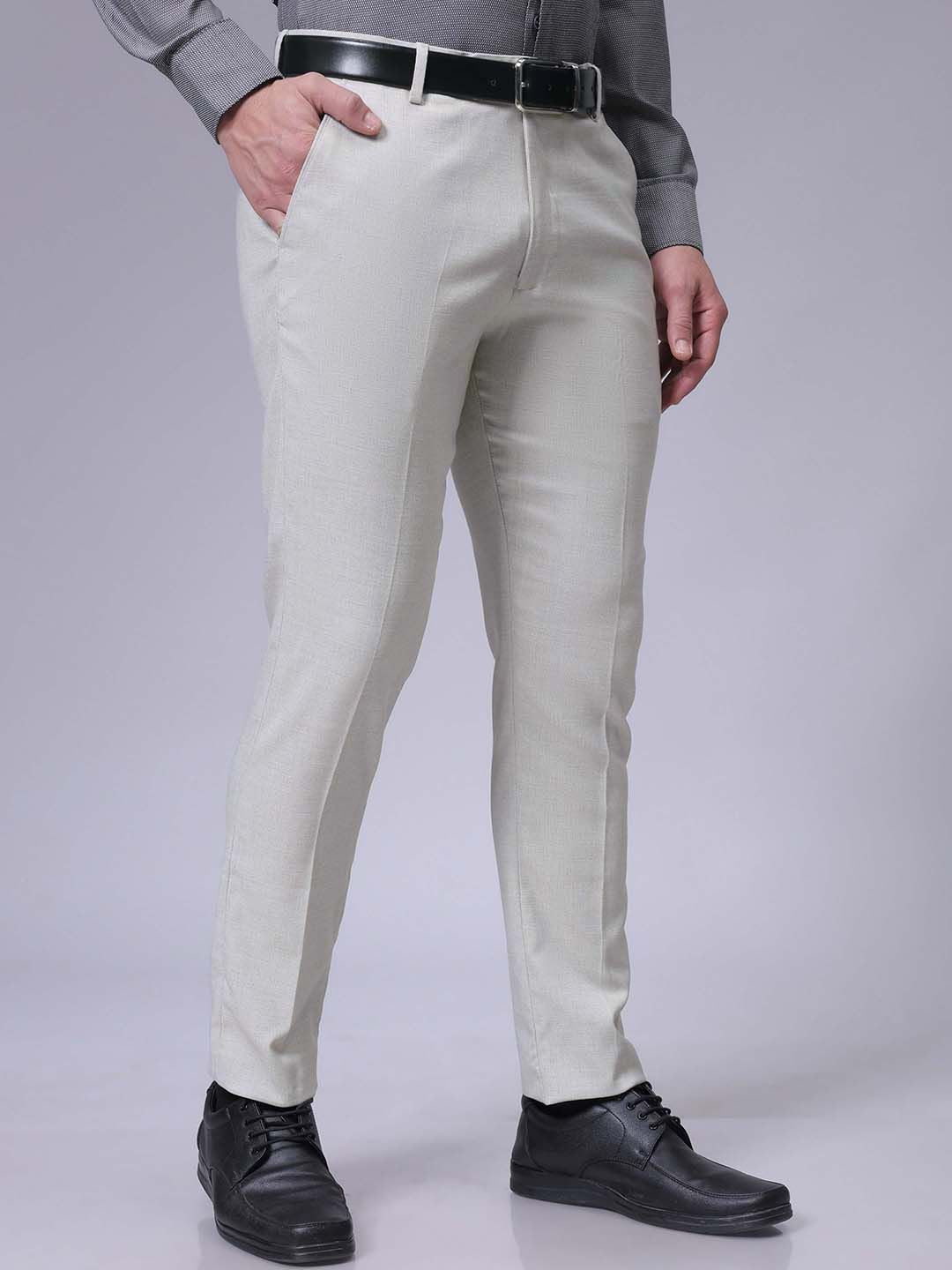 The Indian Garage Co. X Luxe Men Slim Fit Formal Trousers