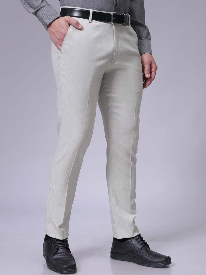 The Indian Garage Co. X Luxe Men Slim Fit Formal Trousers