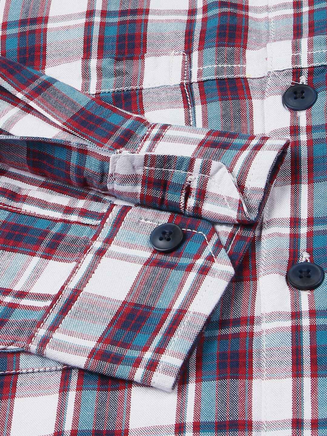 Thomas Scott Premium Tartan Checks Opaque Cotton Casual Shirt