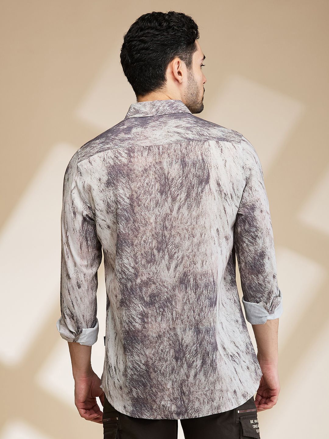 Being Human Men Slim Fit Opaque Printed Casual Shirt