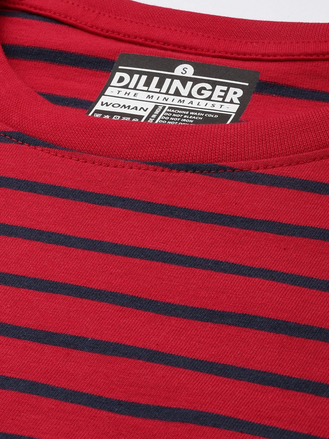 Dillinger Women Short Sleeve Regular Yarn Dyed Tshirt