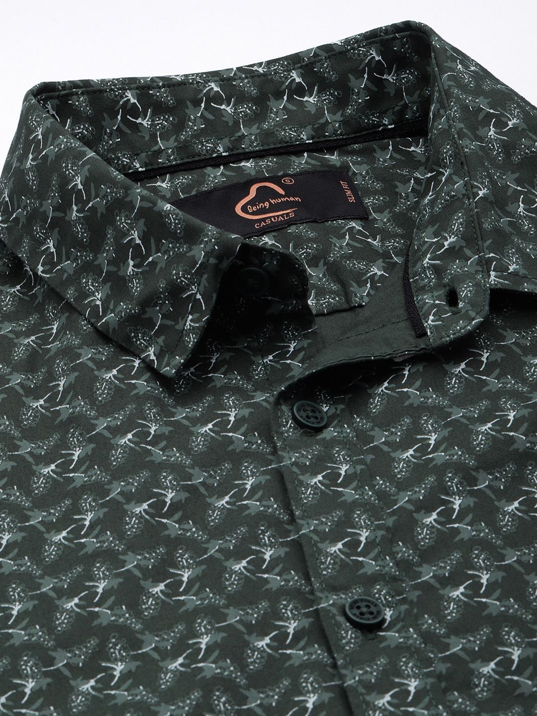 Being Human Pure Cotton Floral Printed Casual Shirt