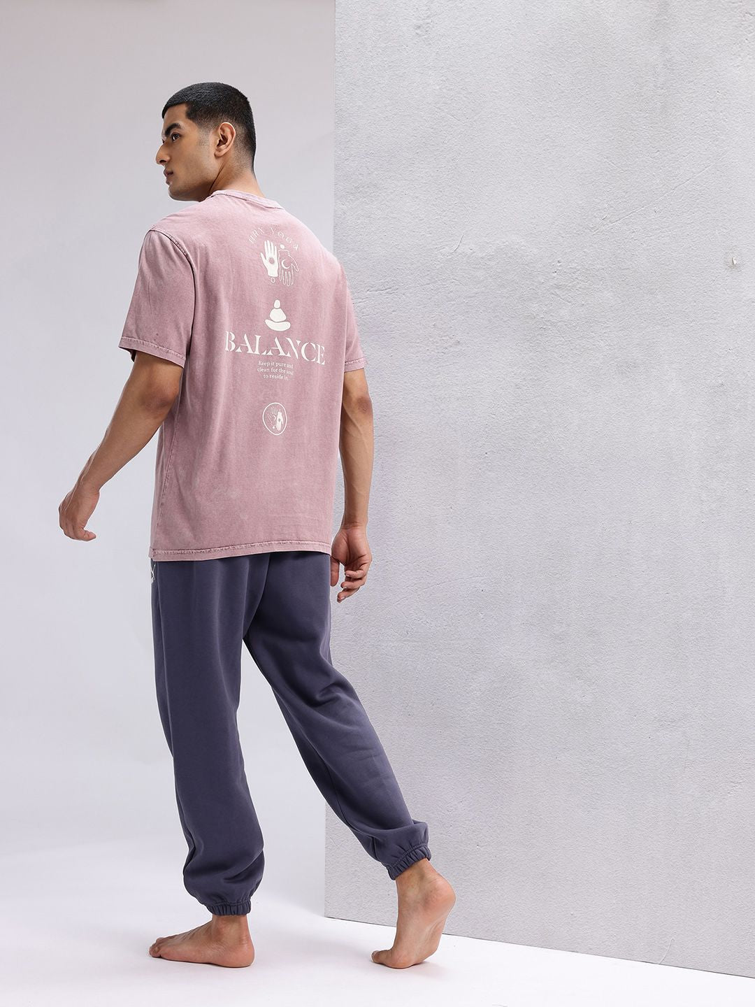 HRX by Hrithik Roshan Men Typography Printed Pure Cotton Yoga T-shirt