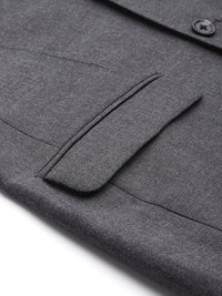 Raymond Self-Checked Slim Fit Single-Breasted Formal Blazer