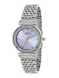 Sambungan Perancis Wanita Dial & Gelang Gelang Keluli Tahan Karat Tali Analog Watch