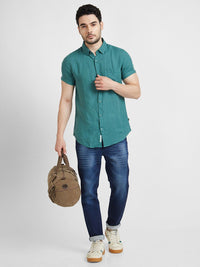 SPYKAR Linen Classic Opaque Casual Shirt