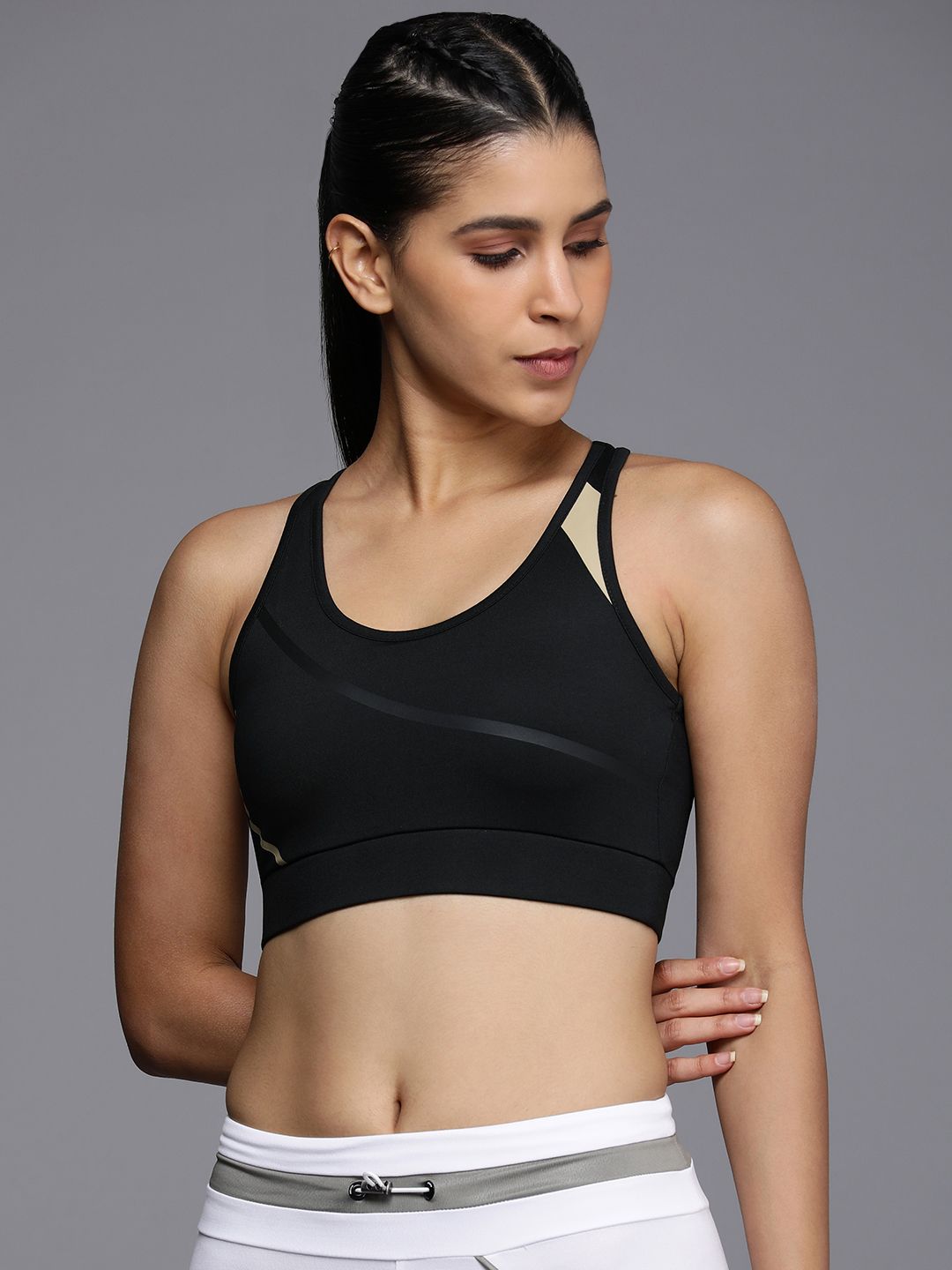 HRX by Hrithik Roshan Full Coverage Rapid Dry Yoga Bra HRX_SS23_W_BA_KY5164