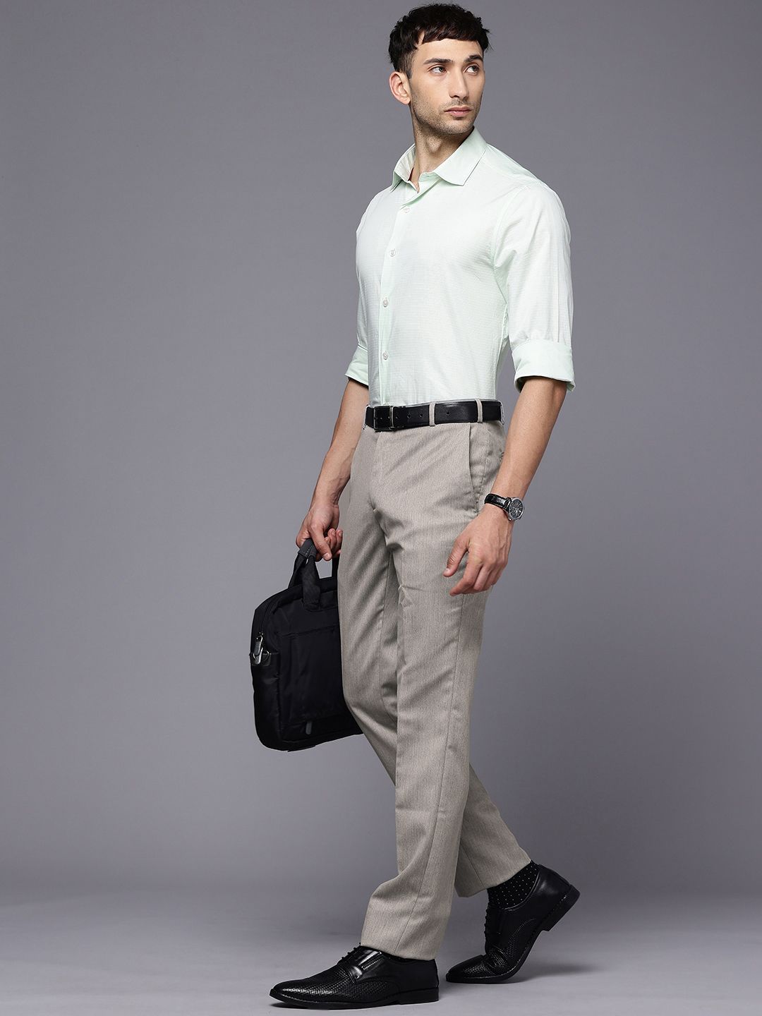 Raymond Men Slim Fit Formal Trousers