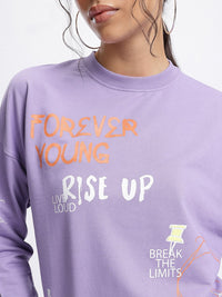 DressBerry Typo-Tastic Fluid Drop Breathable Sweatshirt