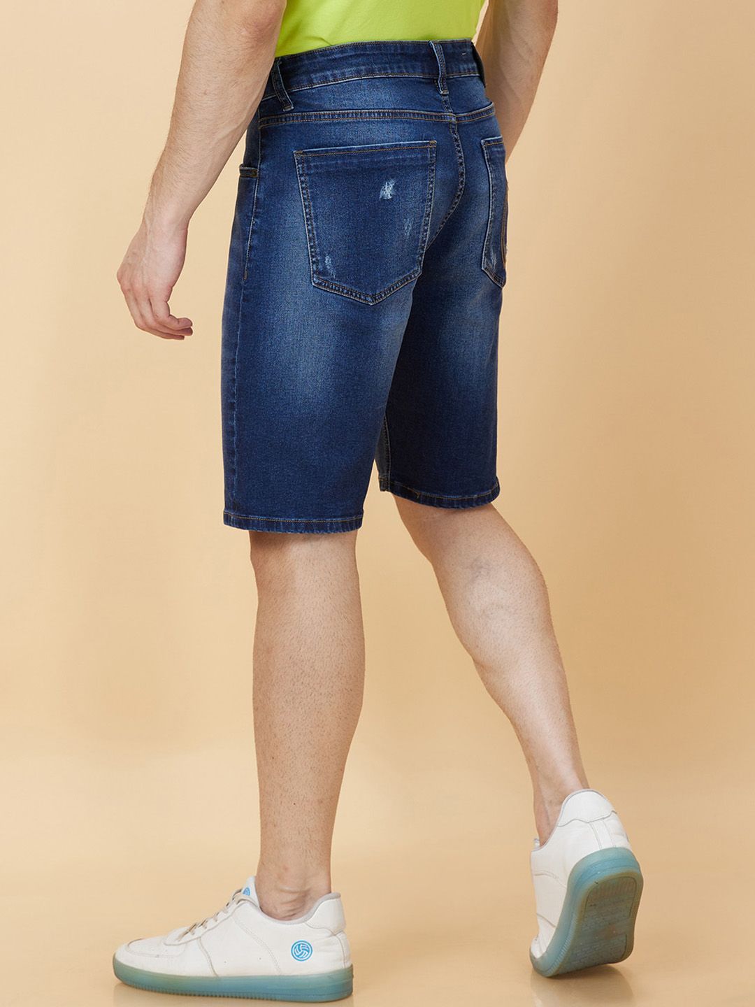 Being Human Men Washed Denim Shorts