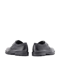 RARE RABBIT Men Textured Round Toe Leather Formal Brogues