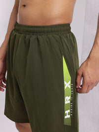 HRX by Hrithik Roshan Men Brand Logo Print Mid-Rise Training Shorts