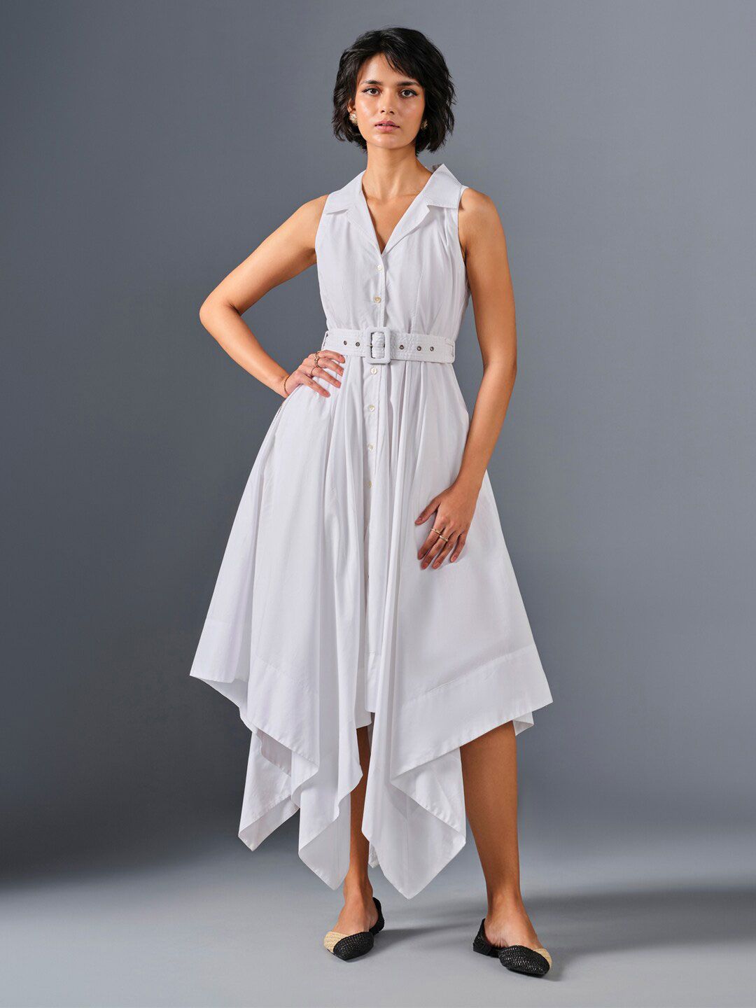 AND Sleeveless Fit & Flare Midi Dress