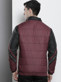 The Indian Garage Co Men Colourblock Zip-Front Hooded Puffer Jacket