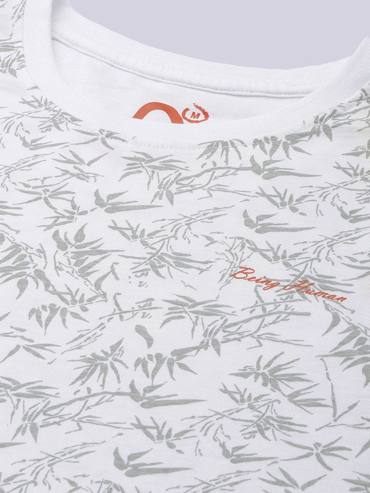 Menjadi t-shirt kapas tulen yang dicetak grafik manusia