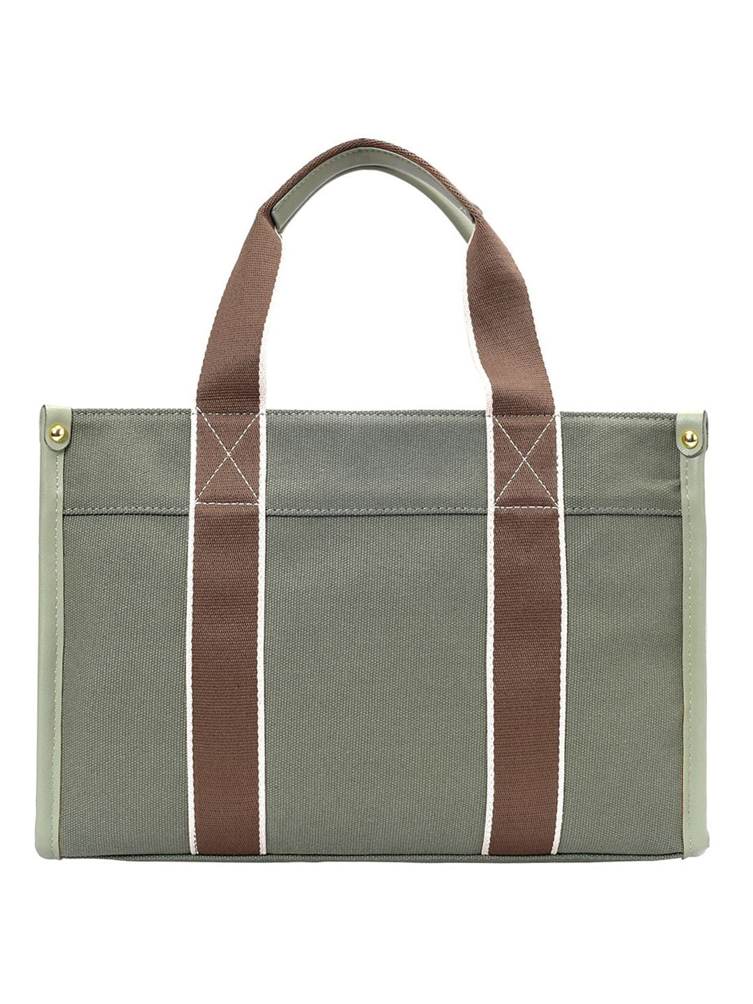 Lino Perros Self Design Canvas Structured Handheld Bag