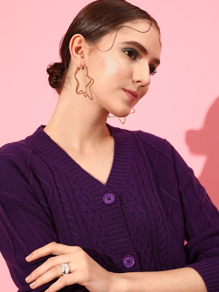STREET 9 Women Party Acrylic Crop Sweater