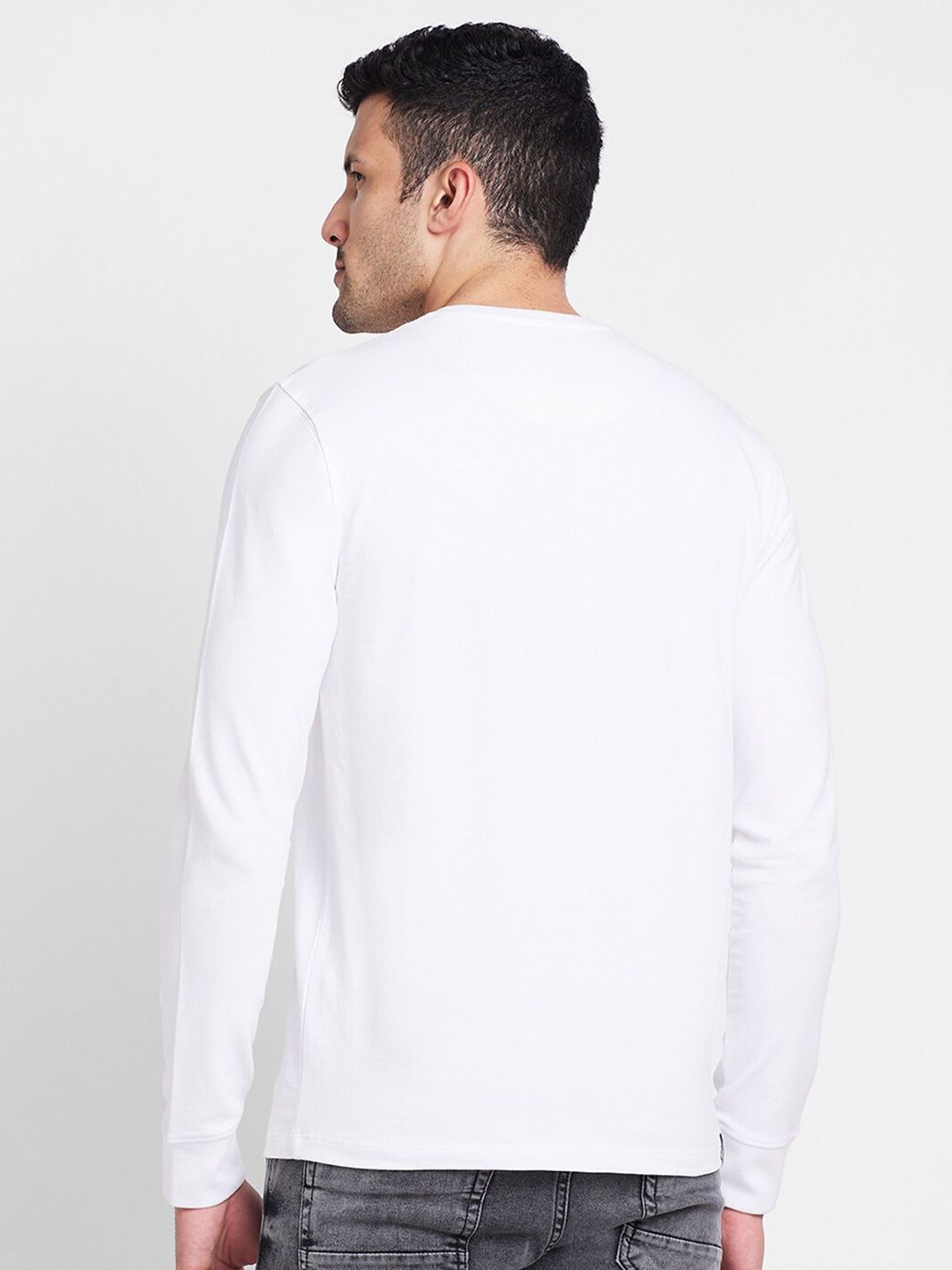 Menjadi Lengan Panjang Lengan Panjang Manusia T-Shirt Kasual