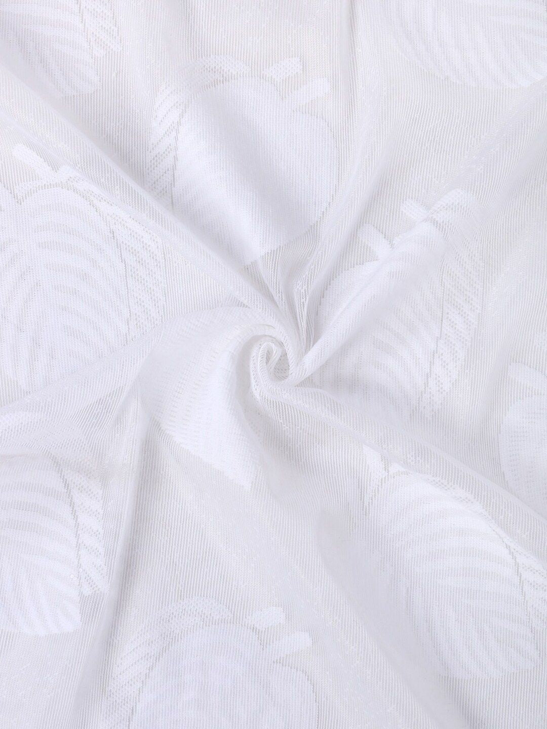 HOSTA HOMES White Floral Long Door Curtain