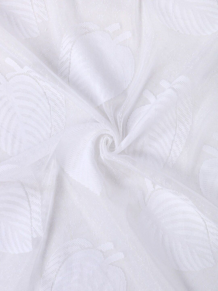 HOSTA HOMES White Floral Long Door Curtain