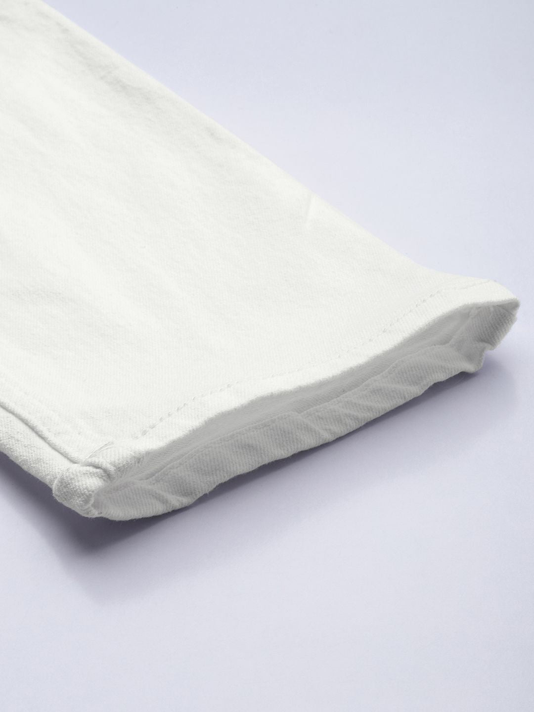 The Indian Garage Co Men White Slim Fit Jeans